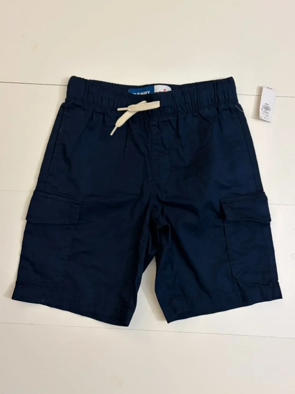 Boys Medium Blue Khaki Cargo Shorts